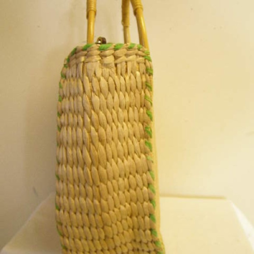 NWT 5 star Large Flamingo straw beach bag tote - Picture 2 of 6